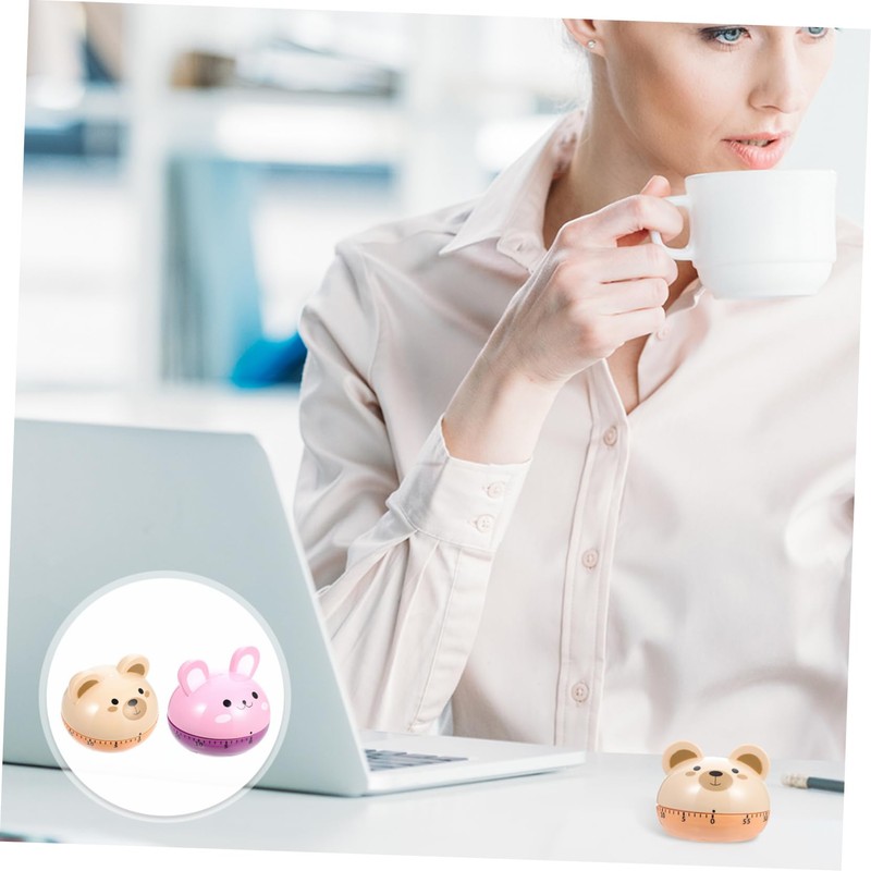 Alipis Mechanical Kitchen Timer Cartoon Countdown Timer for Cooking Baking