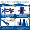 Knitgrip 12 Pcs Cone Christmas Trees Snowflake Set, Christmas Table