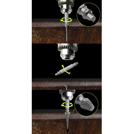 Damaged Screw Extractor kit and Stripping Screw Extractor kit. Its Broken Spiral Extractor and Screw Removal kit are Made of H.S.S 4341 with a Hardness of 63-65 HRC.