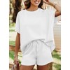 SHEWIN 2 Two Piece Sets for Women Spring Oversized Short