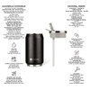 Les Aristes Paris Pull Can'IT Water Bottle, Stainless Steel, Black,