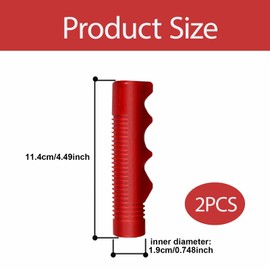 1 Pair Red 3/4 Inch Bike Handlebar Grips - Antislip Bicycle Handlebars Grips, Kids Tricycle Handlebar Grips Perfect Radio Flyer Tricycle Parts.