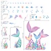 decalmile Mermaid Tail Window Clings Under The Sea Mermaid Bubble