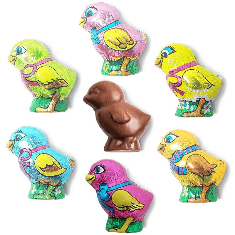 Madelaine Solid Premium Milk Chocolate Easter Baby Chicks Wrapped In
