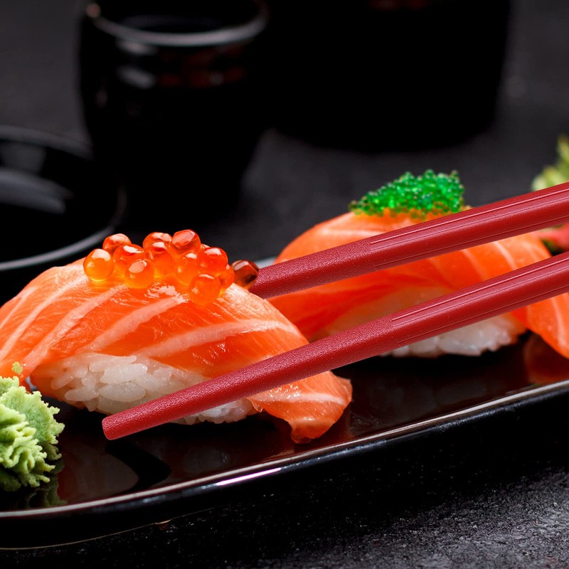 Chopsticks, GLAMFIELDS 5 Pairs Premium Reusable Multicolour Chopsticks for Sushi