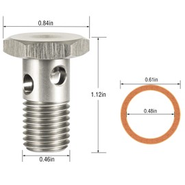 CASTNOO Fuel Banjo Bolt Ultra High Flow Upgrade Kit Suitable for Ford 6.0L & 6.4L fit for Powerstroke F250, F350, 450, F550