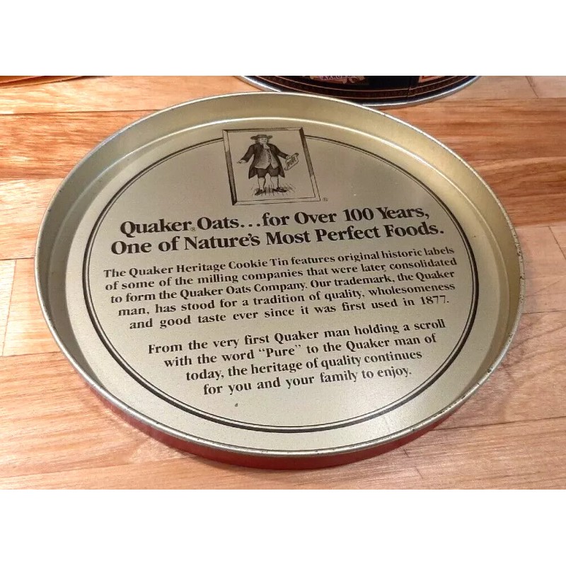 Quaker Oats Collector’s Tin 1982 Limited Edition W/Recipes Vintage New
