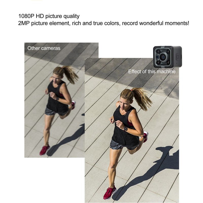 1080P HD Mini Camera with Fixed Bracket Infrared Night Camera