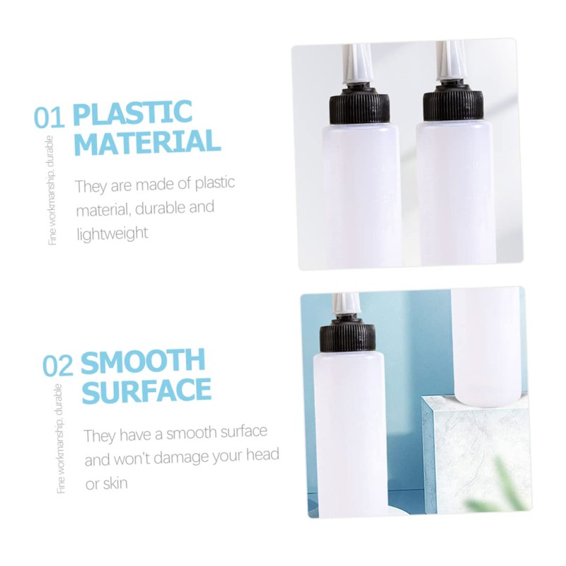 TOVINANNA 2sets Hair Applicator Bottle Refillable Empty Hair Dyeing Bottle