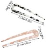 10pcs French Hair Pins, ZODKSNO U Shaped Hair Fork Acetate