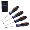 WORKPRO 4-Piece Precision Pick and Hook Set with Pouch, Angled