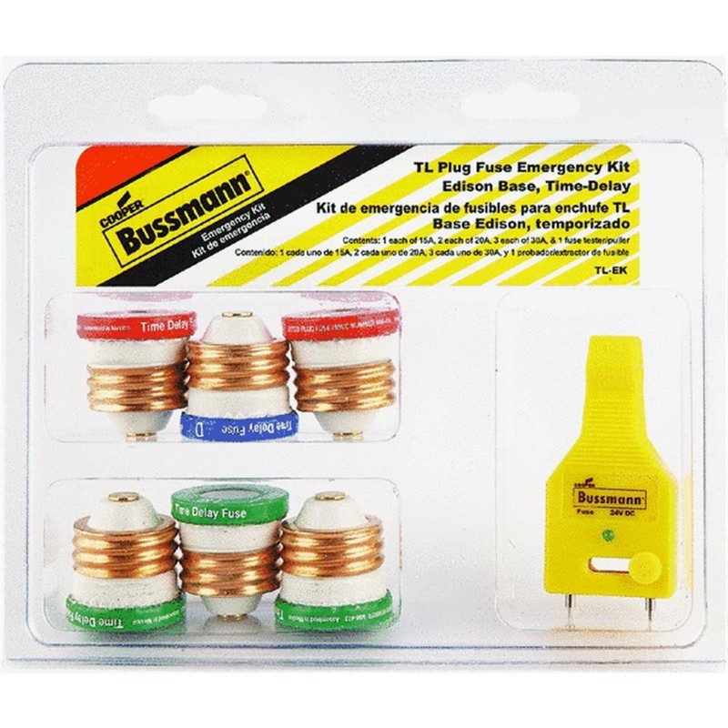 Bussmann TL-EK TL Fuse Assortment Contains 1 Ea. TL-15, 2