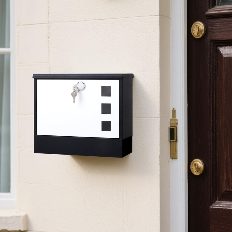 Locking Mailbox Wall Mounted Vertical– Jssmst mailboxes with Key Lock