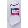 MediPeds Women's White Low Cut Socks 4 Pairs