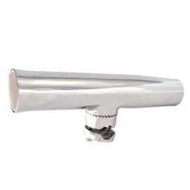JT-HLM Boat Stainless Steel Tournament Style Clamp on Fishing Rod Holder for 1" to 1-1/4" Adjustable Kayak Rail Mount Rod Holder