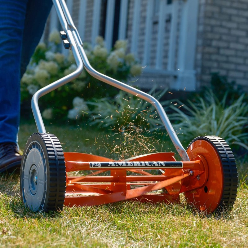 American Lawn Mower Company 1204-14 14-Inch 4-Blade Push Reel Lawn