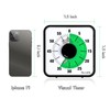 Secura Home 7.5 Inch Visual Timer, 60 Minute Oversize Countdown