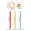 F Fityle Balance Patience Training Toy Pick up Sticks Game
