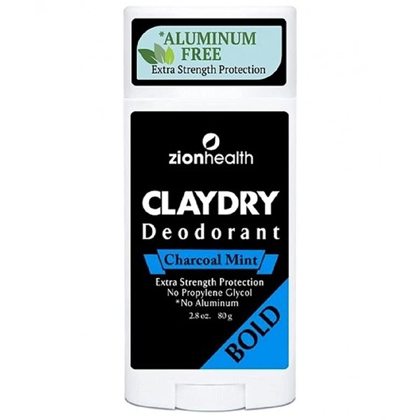ClayDry Natural Deodorant- Charcoal Mint