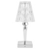 LED Crystal Table Lamp Transparent Prism Dimmable Desk Lamp USB