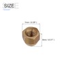 METALLIXITY Acorn Cap Nuts(M4x0.7mm) 15Pcs, Brass Acorn Dome Cap Head