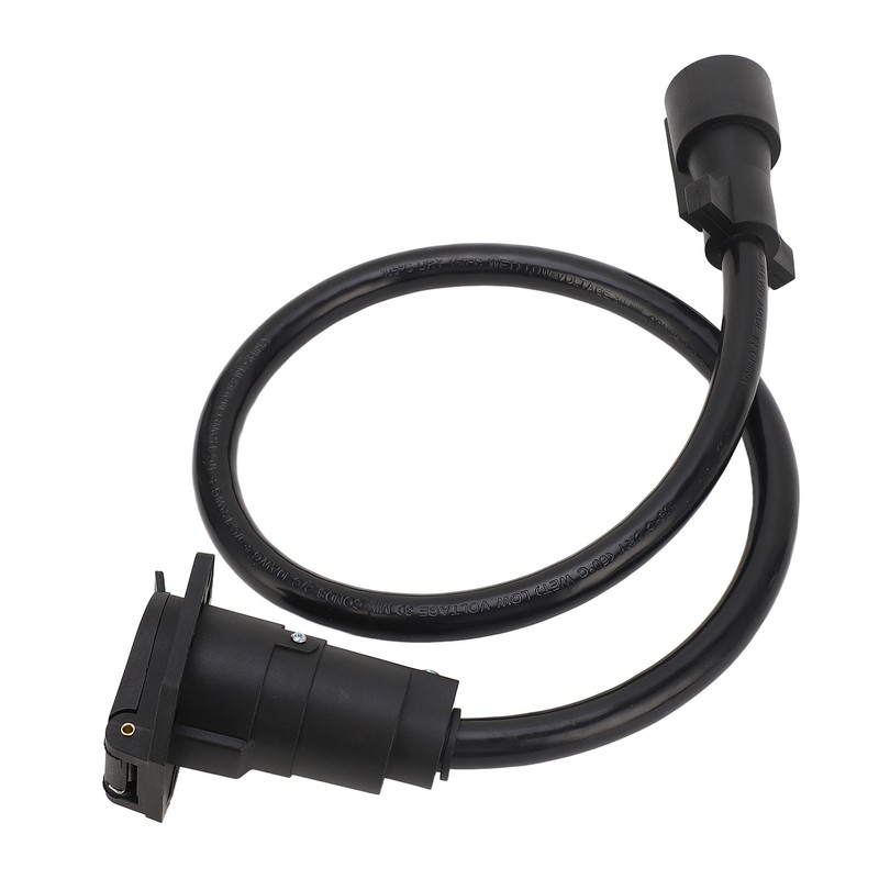Trailer Extension Cord 7 Way 3ft Double Prong Male Plug