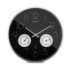 Mebus 12988 Radio Controlled Wall Clock with Thermo- and Hygrometer,