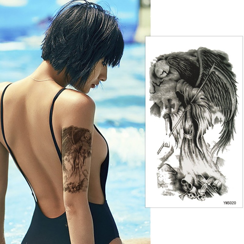 THE FANTASY Tattoo Sticker Reaper hb222 [A5 Size, Pack of