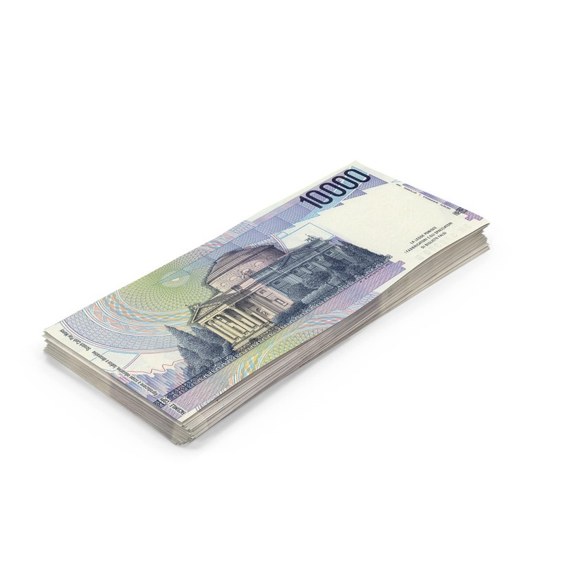 Scratch Cash 100 x 10,000 Lira Play Money (Real Size)