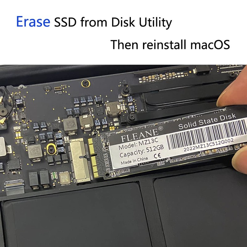 FLEANE MZ13C SSD de 512 GB para MacBook Air (mediados