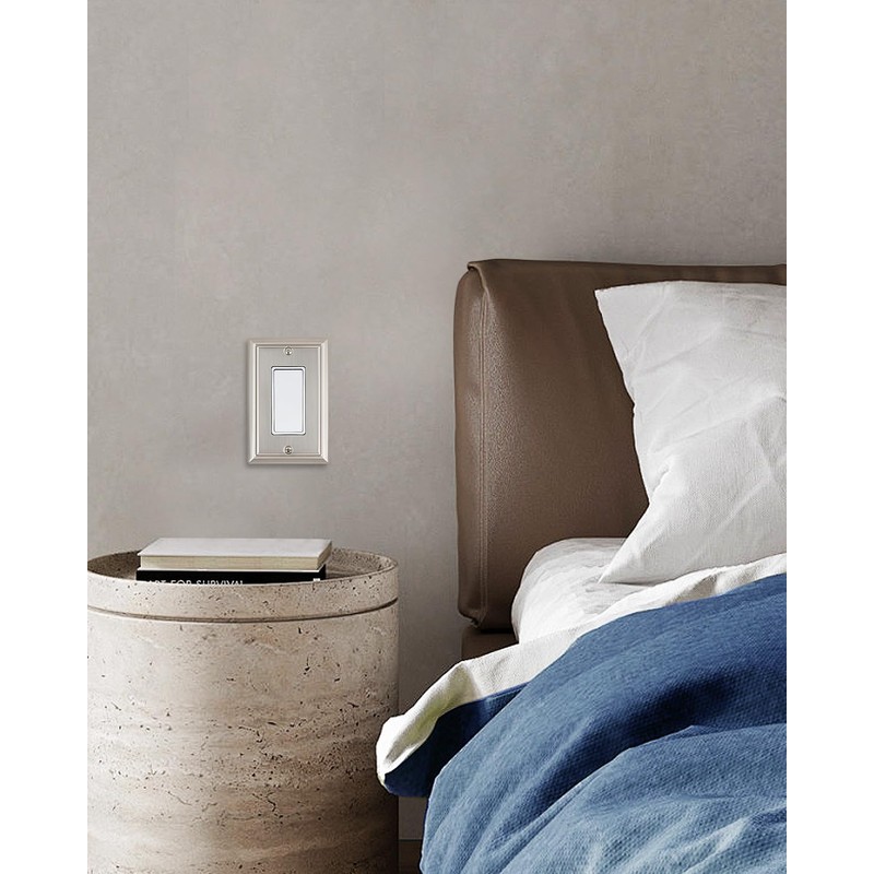 ZILLSEA Decorative Focus Frame Switch Plates Outlet Covers, Durable Metal