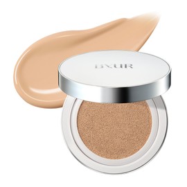 ByUR Cushion Foundation Full Cover Glow Cushion V2 (#N21 Natural Beige) [High Cover & Glossy] Cushion Foundation Glossy Skin Care Pore Management SPF50+ PA+++ 0.5 oz (15 g)