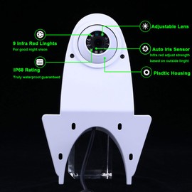 Dynavsal Car Third Roof top mount brake lamp camera Brake Light Rear View Backup Camera for Berlingo Jumper Jumpy Nemo Dacia Dokker Van VW Sprinter Transporter Crafter