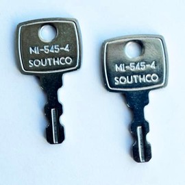 Southco M1-545-4 Key for Push Locks, Compression Locks