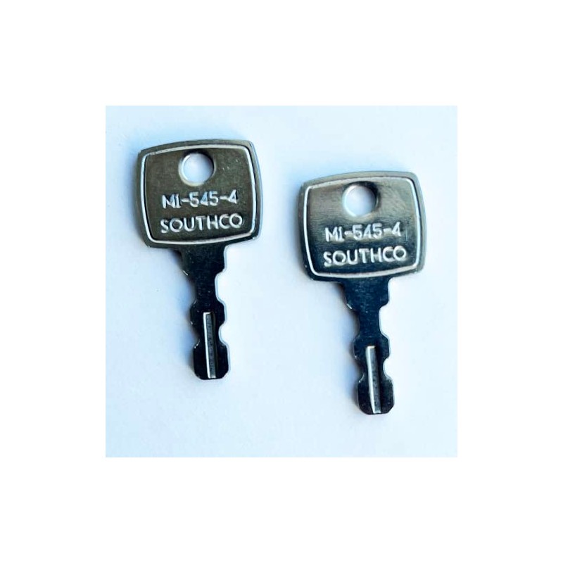 Southco M1-545-4 Key for Push Locks, Compression Locks