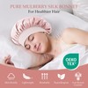 SGMSILK 100% Mulberry Silk Bonnet for Sleeping, Double Layer Mulberry
