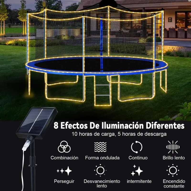 YULUO - Manguera de Luces LED Solar de Navidad 22