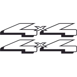 Vinylmark LLC 1998-2005 Aftermarket 4WD 4x4 Off Road Decals Stickers Fits Ford F150 Vinylmark - Black