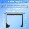 CERRXIAN 4.2ft D-Tap to Right Angle DC 12V Coiled Cable
