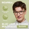Ricafirla Progressive Multifocal Reading Glasses Men Multifocus Transition Trifocal Readers