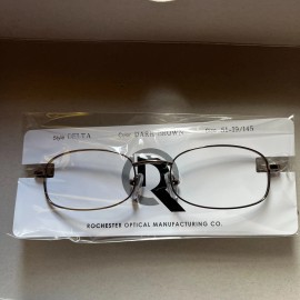 ROCHESTER DELTA D. Brown FRAMES Size 51-19-145mm Optical Wire Rim Glasses 3X