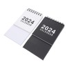 Ciieeo 2pcs Desk Calendar Minimalist Design for Office Home and