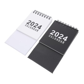 Ciieeo 2pcs Desk Calendar Minimalist Design for Office Home and Convenient Table Calendar for Better Planning and Arrangements