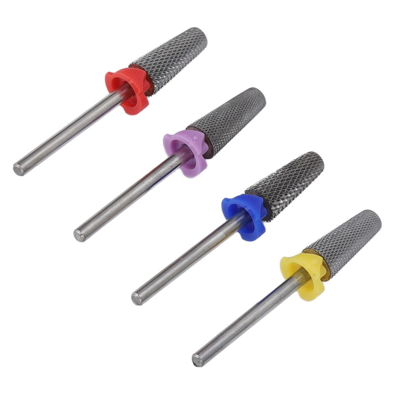 4pcs Nail Drill Bits Tungsten Carbide Acrylic Nails Gel Polish