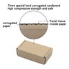 Pxyelec Pack of 50 Kraft Paper Boxes, Foldable Rectangular Paper