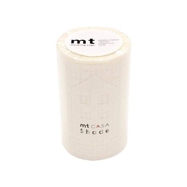 カモ井加工紙 窓ガラス用テープ mt casa shade レース・四角 90mm×10m (遮光 遮熱 紫外線カット) MTCS9011
