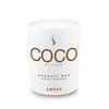 COCO by Stone All Natural Coconut Wax Candle, Amber, 6.5oz