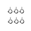 CORHAD 20Pcs Alloy Spring Ring Clasps for DIY Jewelry Making