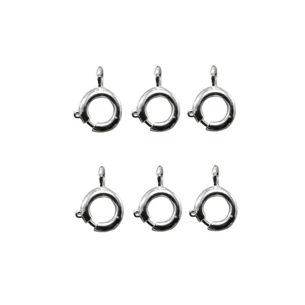 CORHAD 20Pcs Alloy Spring Ring Clasps for DIY Jewelry Making