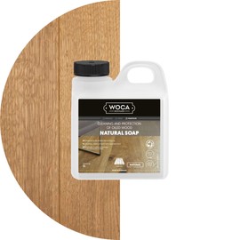 WOCA Natural Soap, White 2.5L - Concentrated Wood Cleaner for oil or wax finished hardwood floors, tables, millwork, cutting boards, and countertops